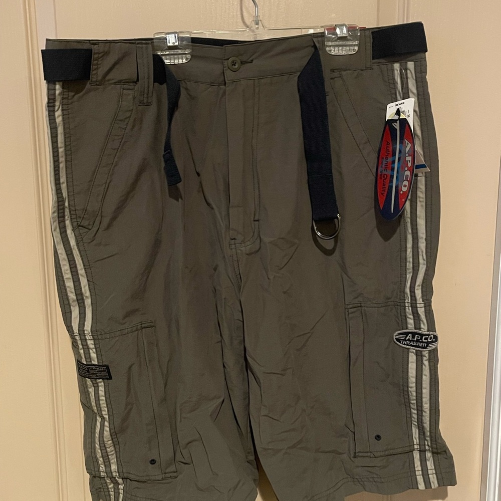 A.P.CO. Green Cargo Shorts for Effortless Style